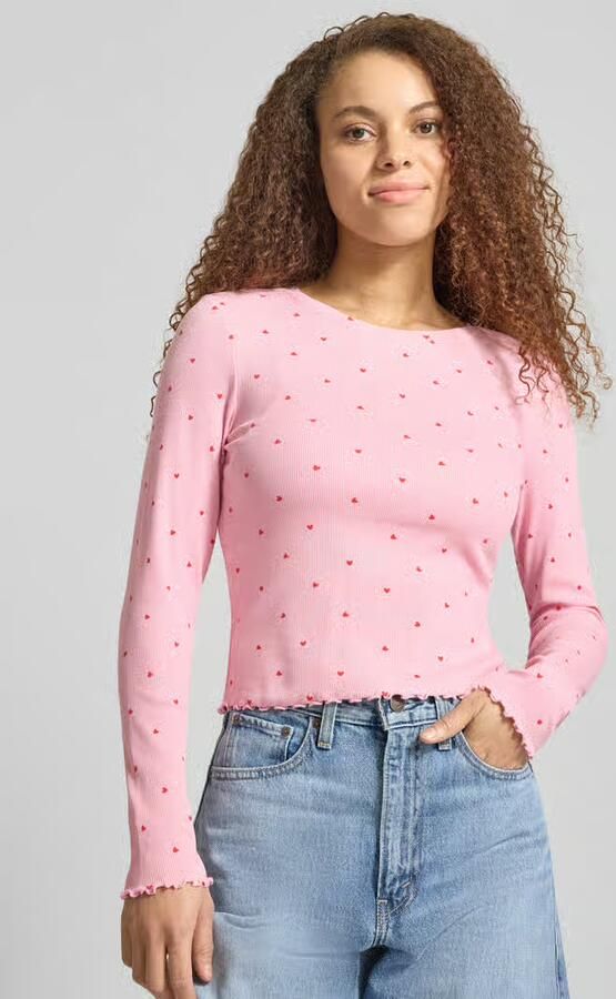Only Slim fit shirt met lange mouwen van biologische katoenmix model 'FENJA'