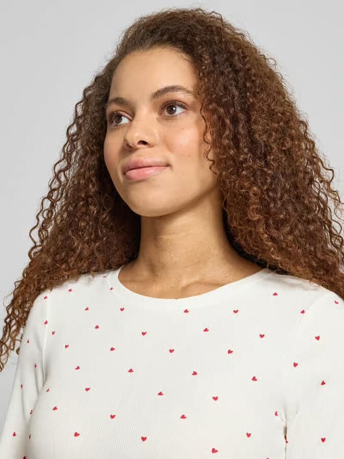 Only Slim fit shirt met lange mouwen van biologische katoenmix model 'FENJA'