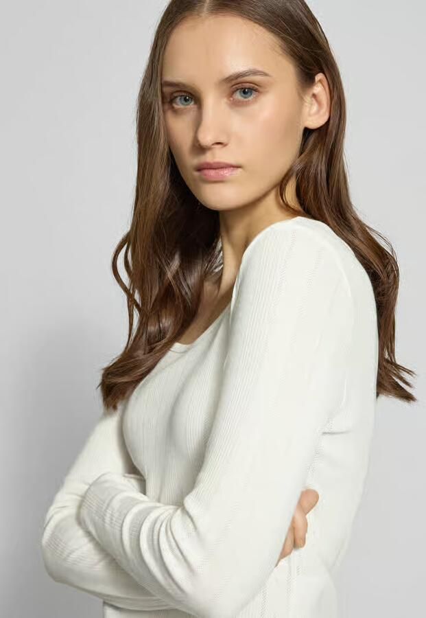 Only Slim fit shirt met lange mouwen van biologische katoenmix model 'TENNA LIFE'