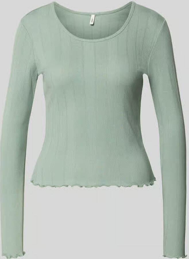 Only Slim fit shirt met lange mouwen van biologische katoenmix model 'TENNA LIFE' - Foto 2