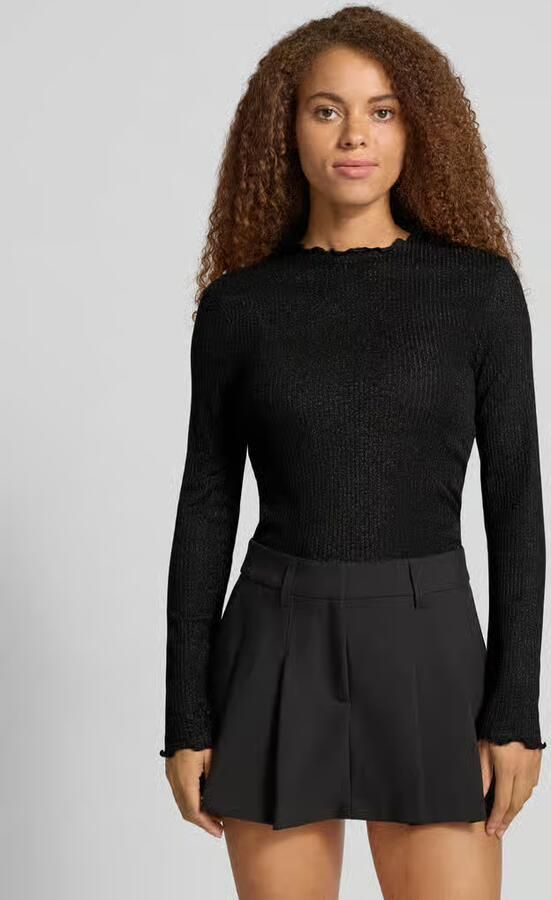 Only Slim fit shirt met lange mouwen van katoenmix model 'EMMA' - Foto 2
