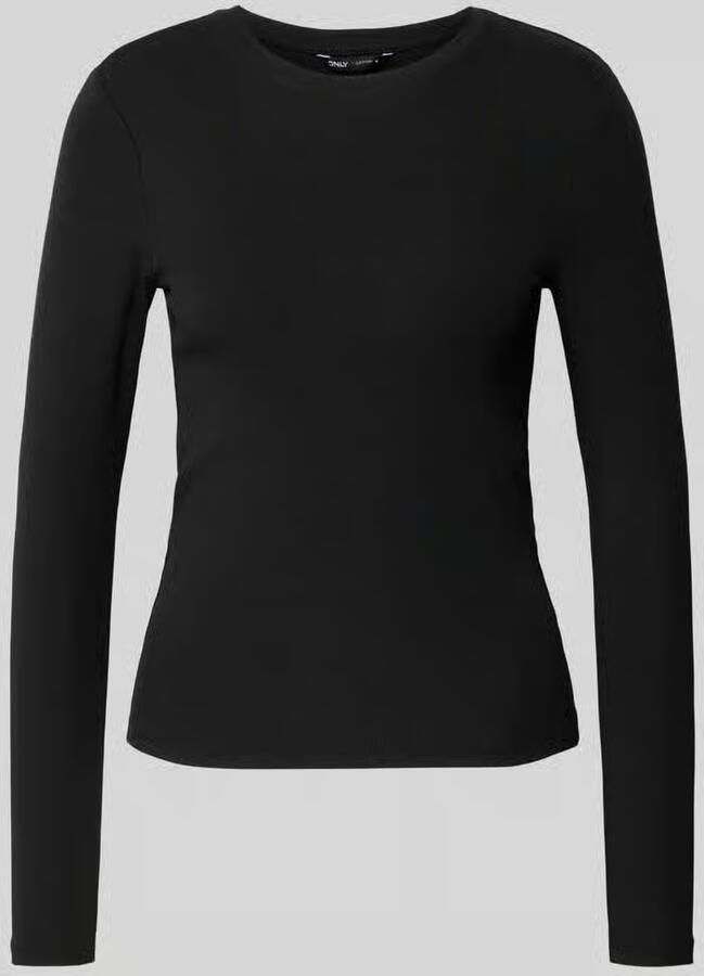 Only Slim fit longsleeve van katoenmengsel model 'RILEY'