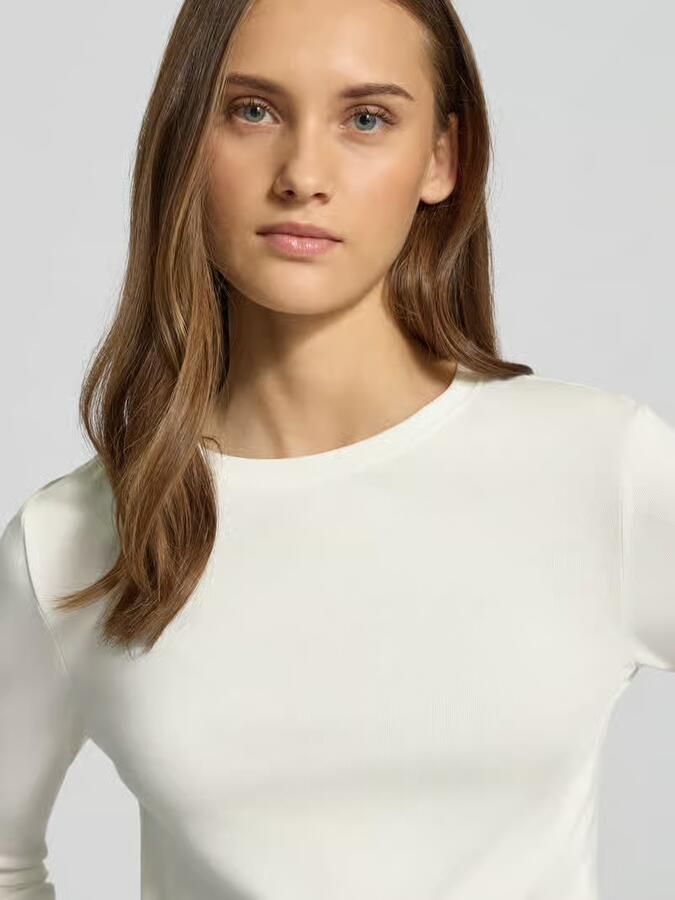 Only Slim fit shirt met lange mouwen van katoenmix model 'RILEY' - Foto 5