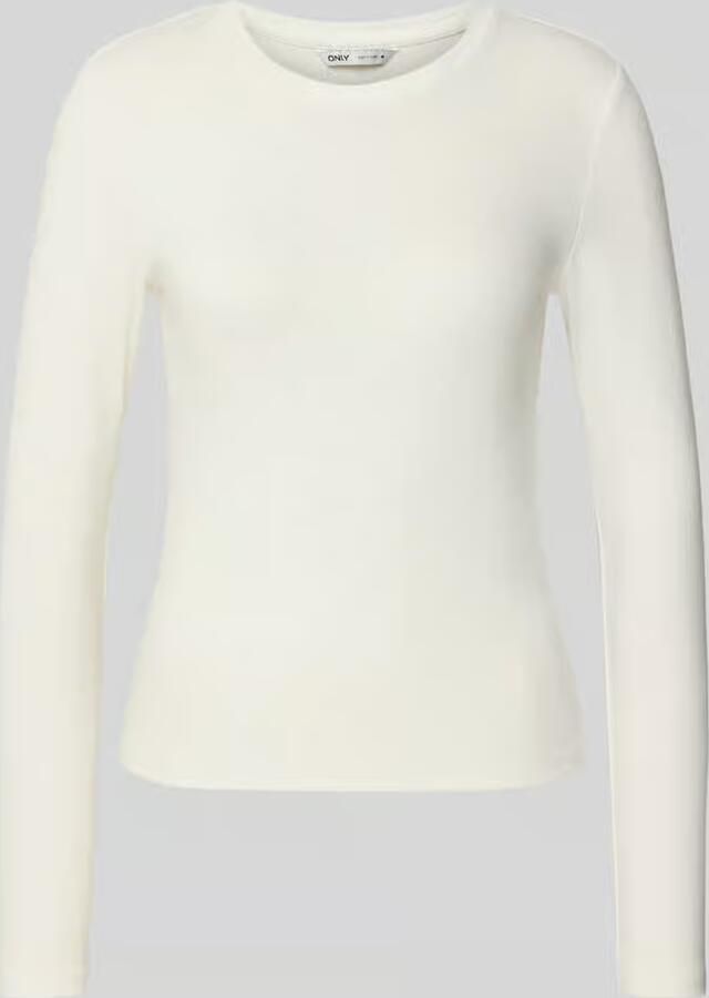 Only Slim fit shirt met lange mouwen van katoenmix model 'RILEY' - Foto 4