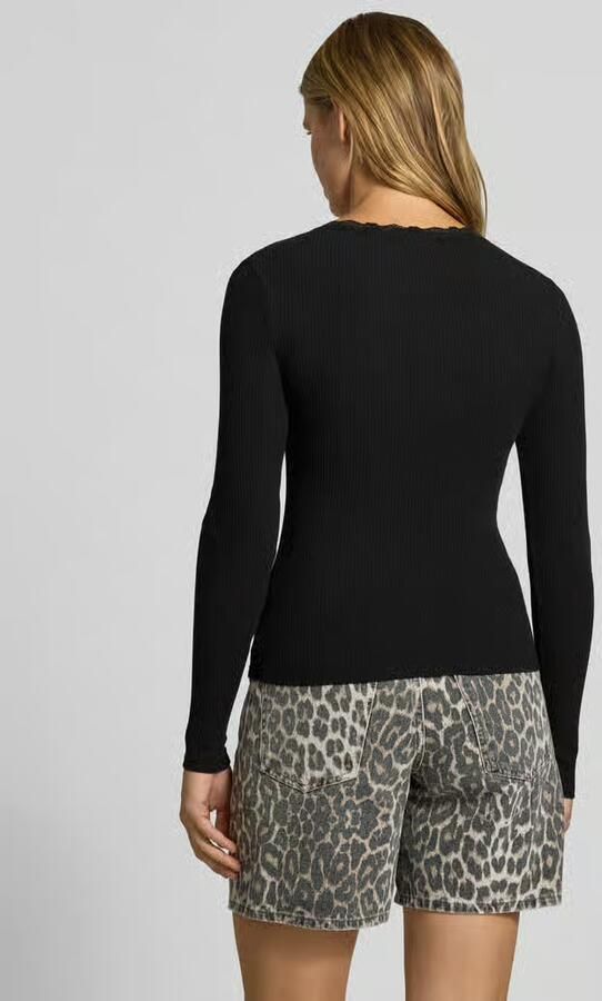 Only Slim fit shirt met lange mouwen van katoenmix model 'SARA SHARAI' - Foto 3