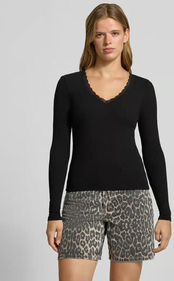 Only Slim fit shirt met lange mouwen van katoenmix model 'SARA SHARAI' - Foto 2