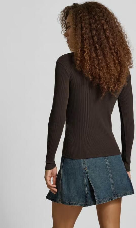 Only Slim fit shirt met lange mouwen van katoenmix model 'SARA SHARAI' - Foto 6
