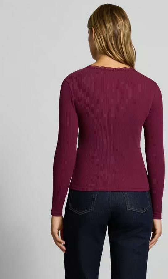 Only Slim fit shirt met lange mouwen van katoenmix model 'SARA SHARAI' - Foto 3