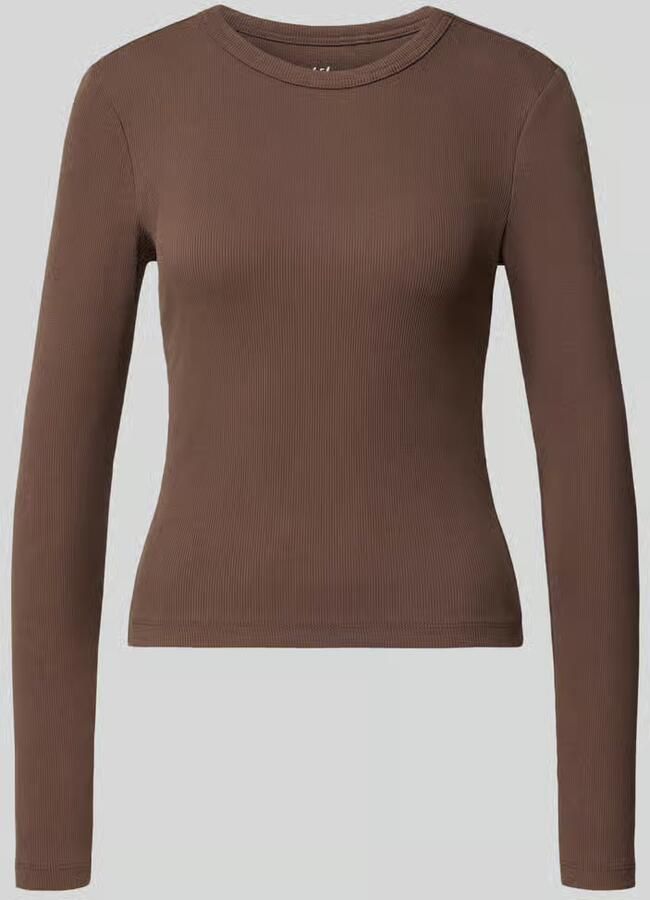 Only slim fit shirt met lange mouwen van katoenmix model 'VAL' - Foto 5