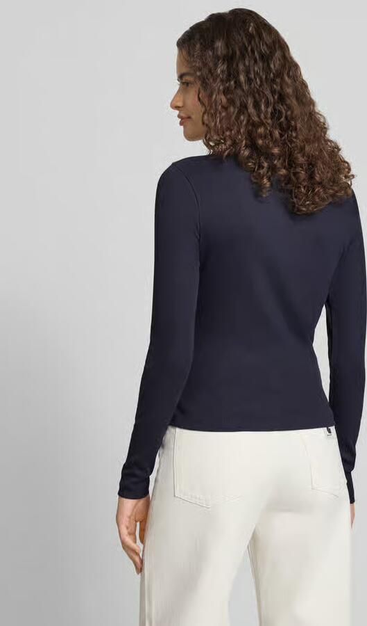 Only slim fit shirt met lange mouwen van katoenmix model 'VAL' - Foto 3