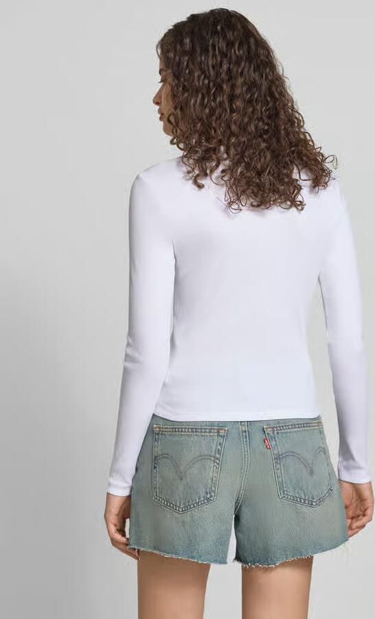 Only slim fit shirt met lange mouwen van katoenmix model 'VAL' - Foto 2