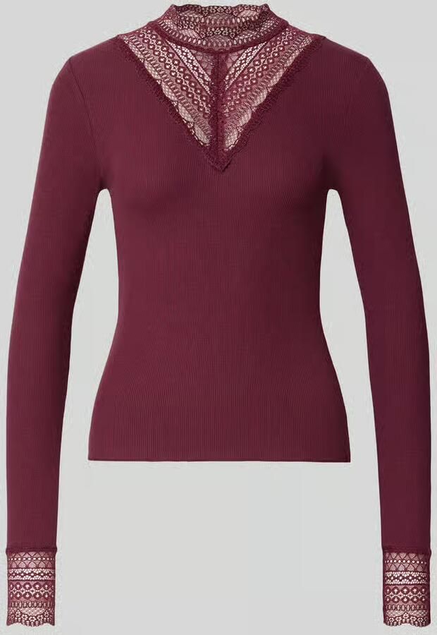Only Slim fit shirt met lange mouwen van viscosemix model 'TILDE'