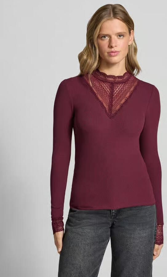 Only Slim fit shirt met lange mouwen van viscosemix model 'TILDE' - Foto 5