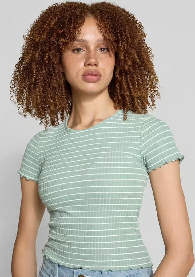 Only Slim fit T-shirt met viscose model 'EMMA'
