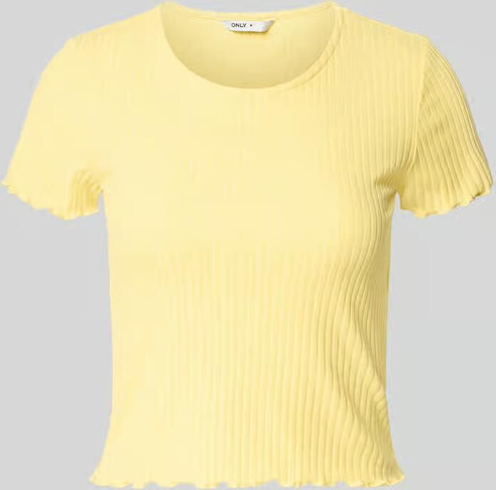 Only slim fit T-shirt met viscose model 'EMMA' - Foto 5