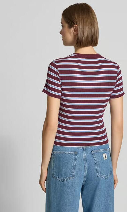 Only slim fit T-shirt met viscose model 'JUNE' - Foto 2