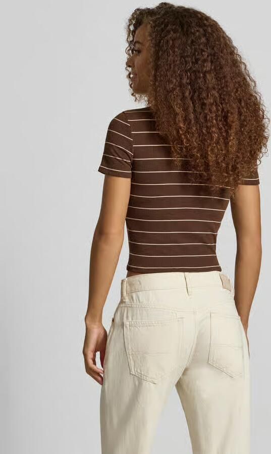 Only slim fit T-shirt met viscose model 'JUNE' - Foto 3