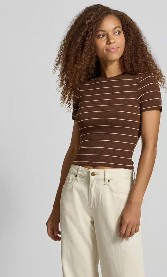 Only slim fit T-shirt met viscose model 'JUNE' - Foto 2