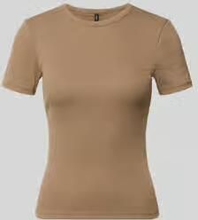 Only slim fit T-shirt met viscose model 'LUPE'