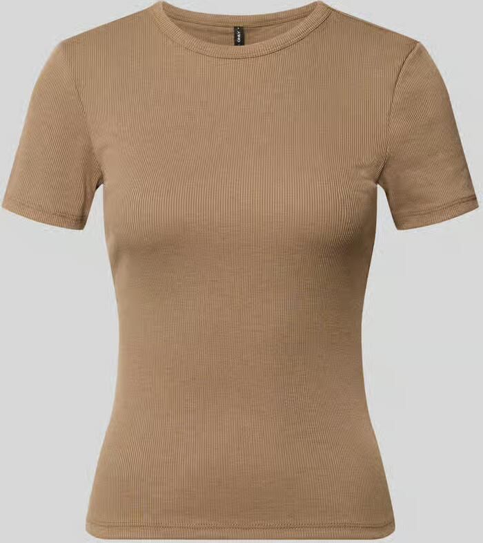 Only slim fit T-shirt met viscose model 'LUPE' - Foto 2