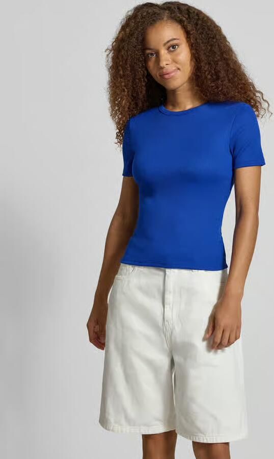 Only slim fit T-shirt met viscose model 'LUPE' - Foto 3