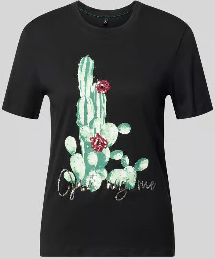 Only slim fit T-shirt van 100% katoen model 'KITA' - Foto 2