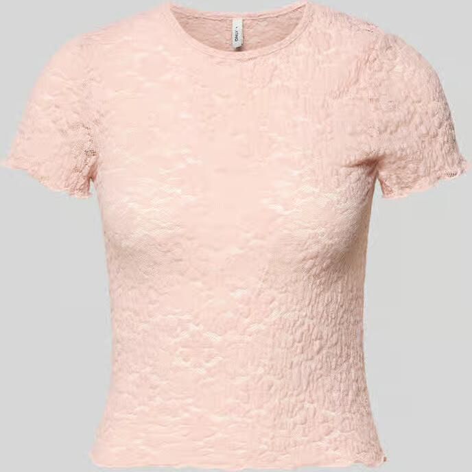Only slim fit T-shirt van kant model 'FAITH' - Foto 5