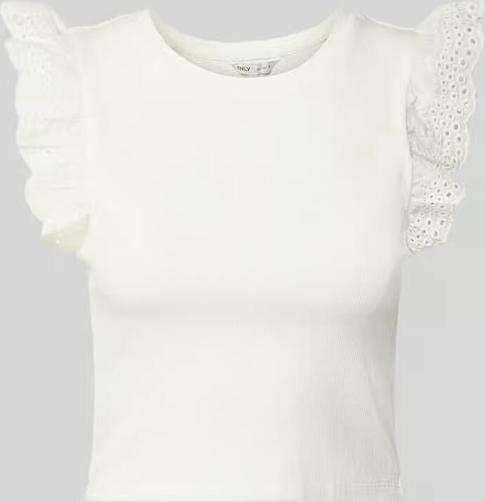 Only slim fit T-shirt van katoenmix model 'MATHILDA' - Foto 2