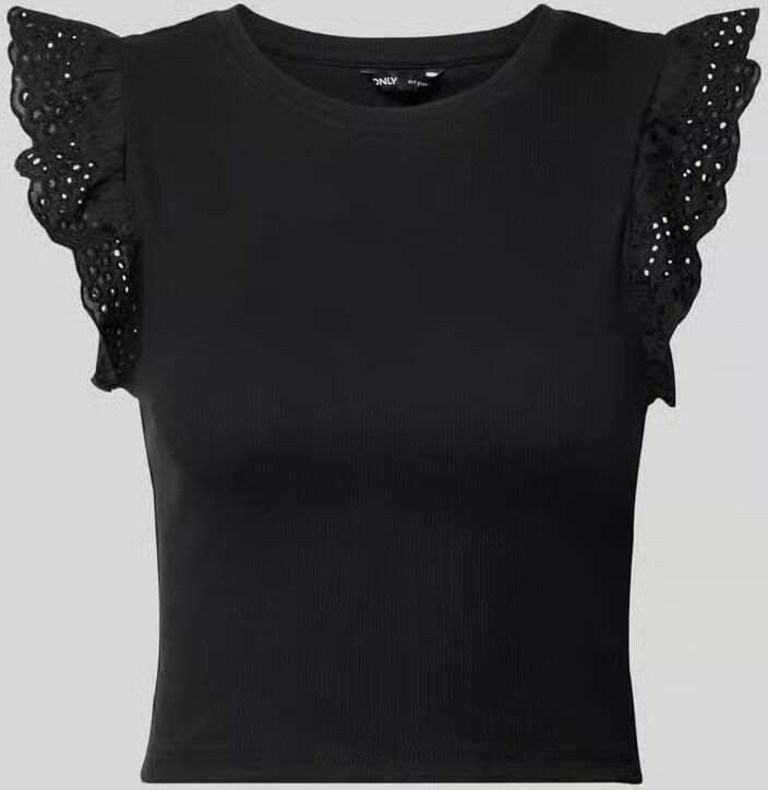 Only slim fit T-shirt van katoenmix model 'MATHILDA' - Foto 2