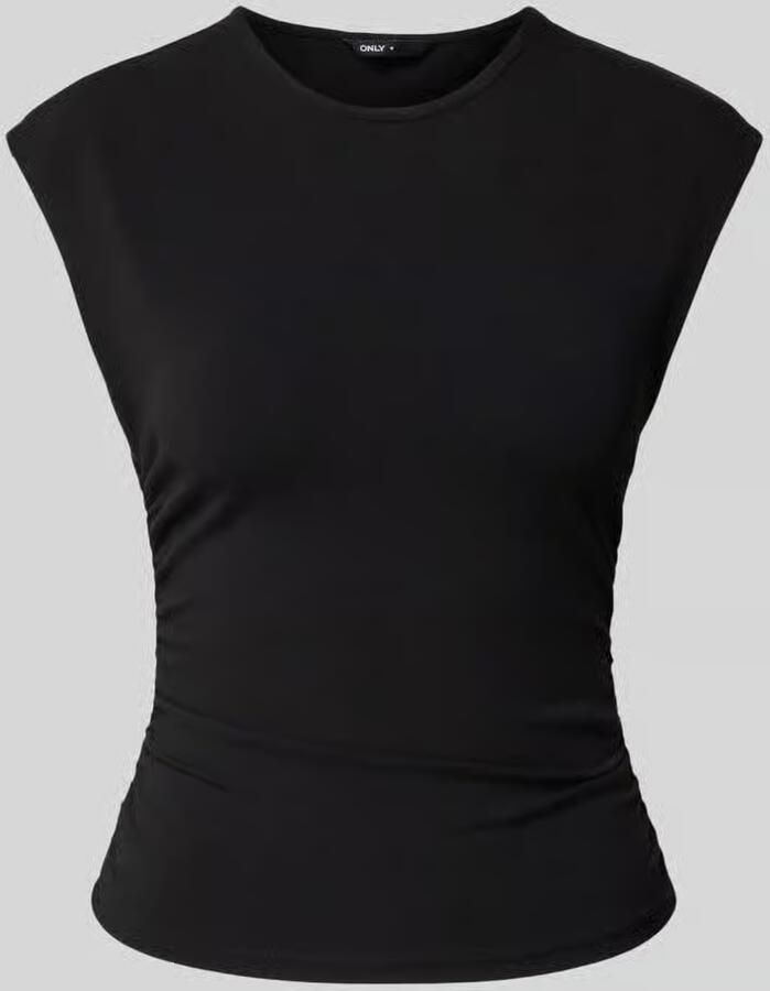 Only slim fit T-shirt van katoenmix model 'MIRA' - Foto 6