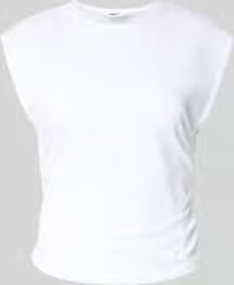 Only slim fit T-shirt van katoenmix model 'MIRA' - Foto 4