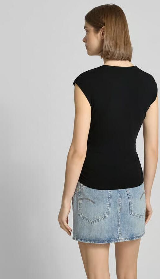 Only slim fit T-shirt van katoenmix model 'MIRA' - Foto 6