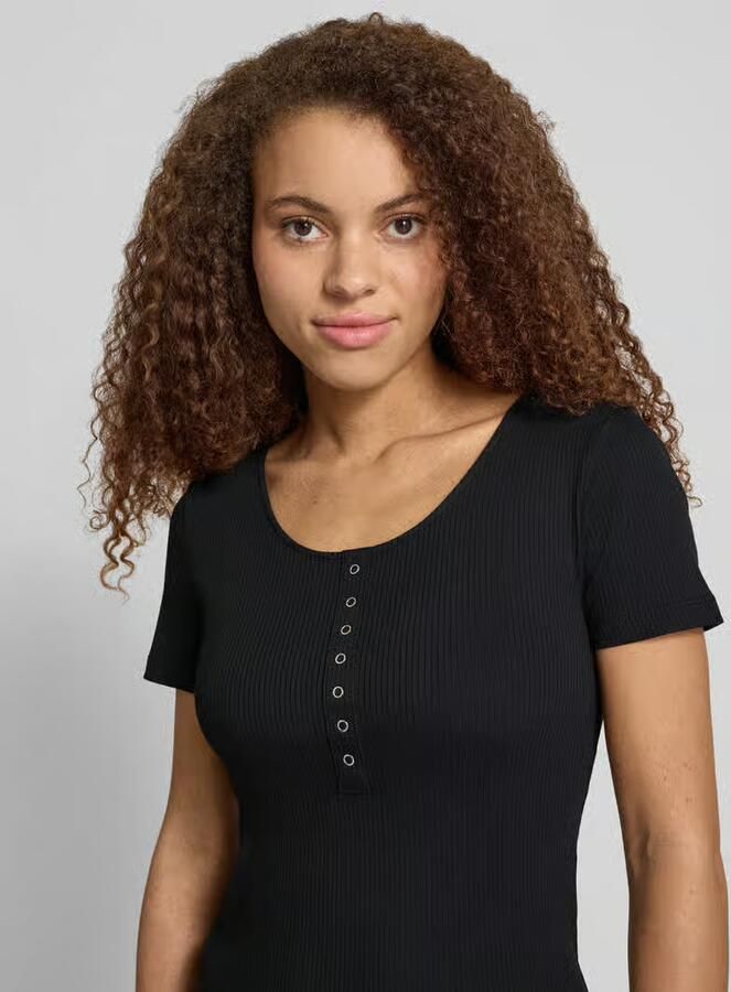 Only Shirt met korte mouwen ONLSIMPLE LIFE S S BUTTON TOP BOX JRS