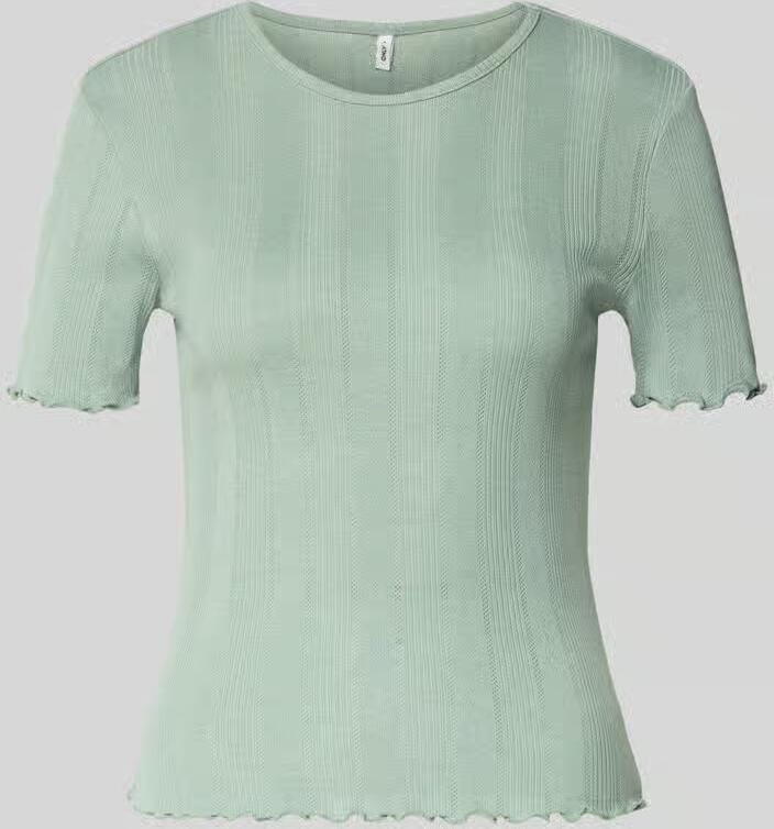 Only Slim fit T-shirt van Katoenmix Model 'TENNA' - Foto 5