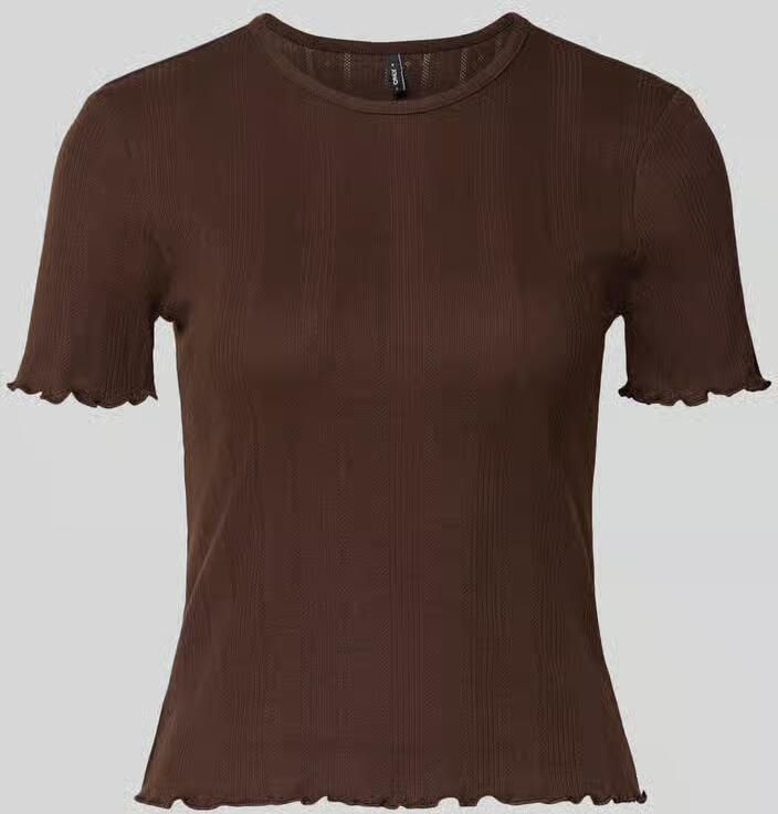 Only Slim fit t-shirt van katoenmix model 'TENNA'