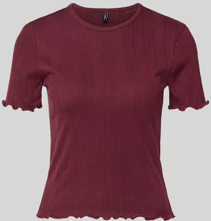 Only Slim fit t-shirt van katoenmix model 'TENNA'