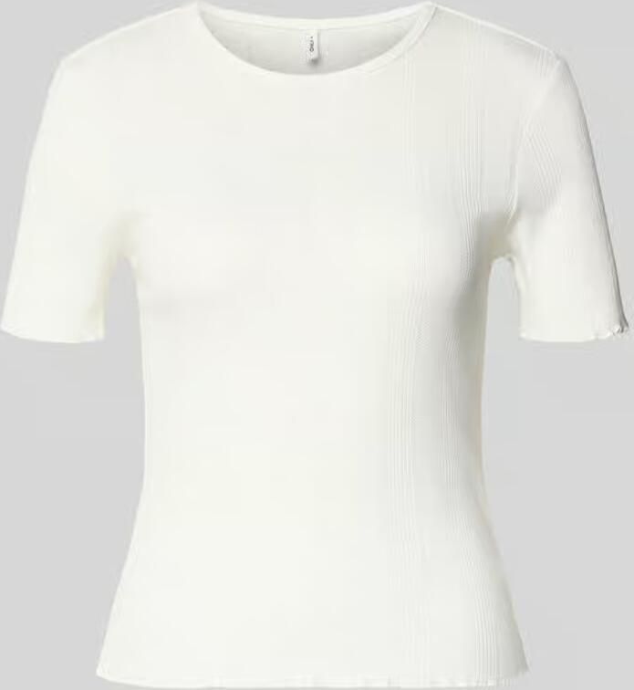 Only Slim fit T-shirt van Katoenmix Model 'TENNA' - Foto 4