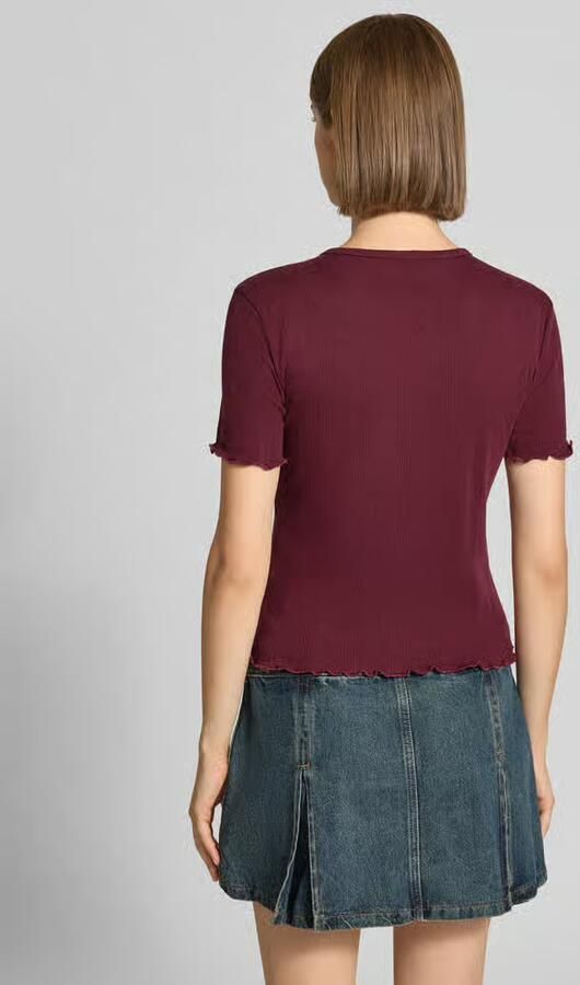 Only Slim fit t-shirt van katoenmix model 'TENNA' - Foto 3