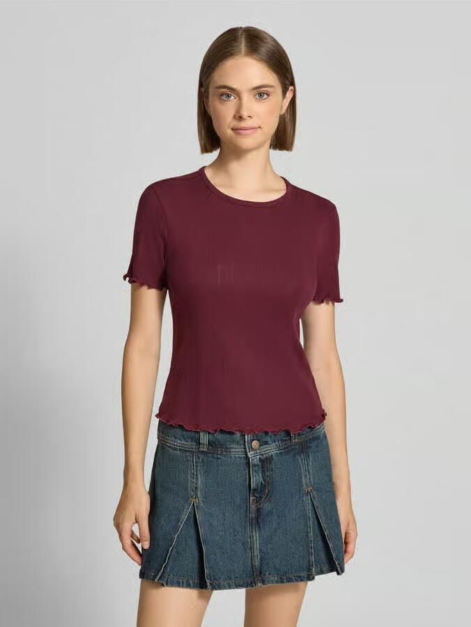 Only Slim fit t-shirt van katoenmix model 'TENNA' - Foto 2