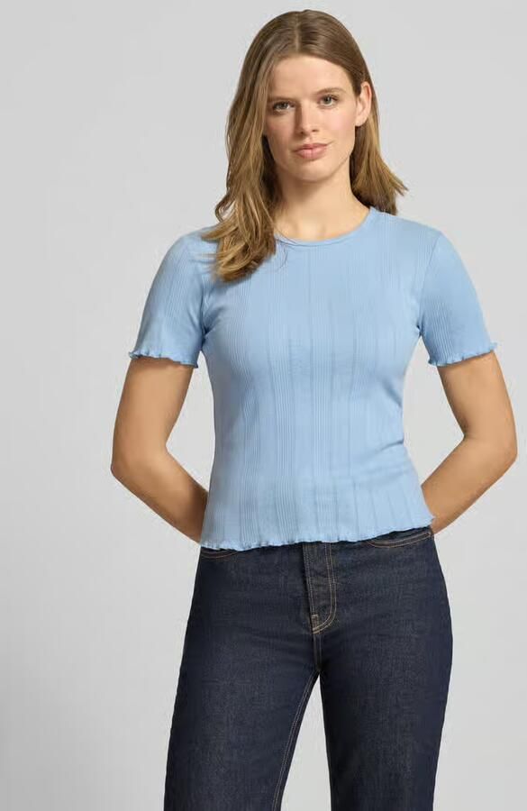 Only Slim fit T-shirt van Katoenmix Model 'TENNA' - Foto 2