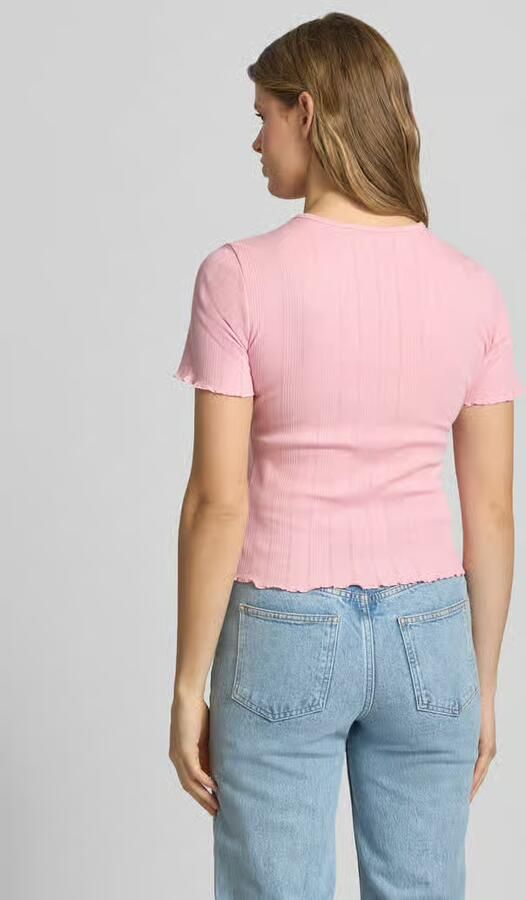 Only Slim fit T-shirt van Katoenmix Model 'TENNA' - Foto 3