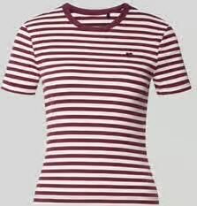 Only Slim fit t-shirt van katoenmix model 'VAL'