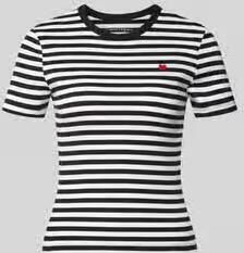 Only Slim fit t-shirt van katoenmix model 'VAL'