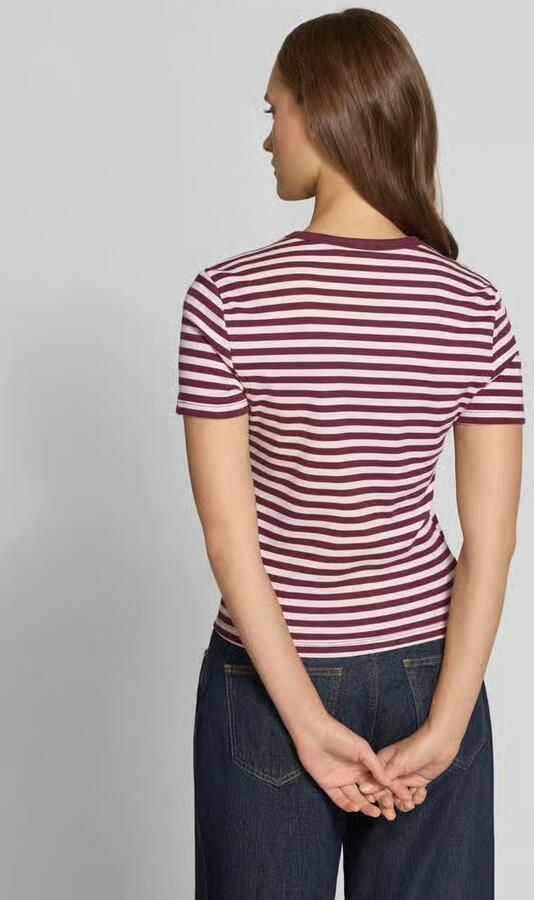 Only Slim fit t-shirt van katoenmix model 'VAL' - Foto 2