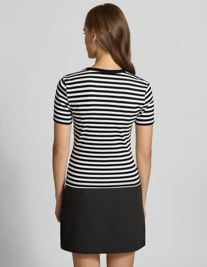 Only Slim fit t-shirt van katoenmix model 'VAL' - Foto 3