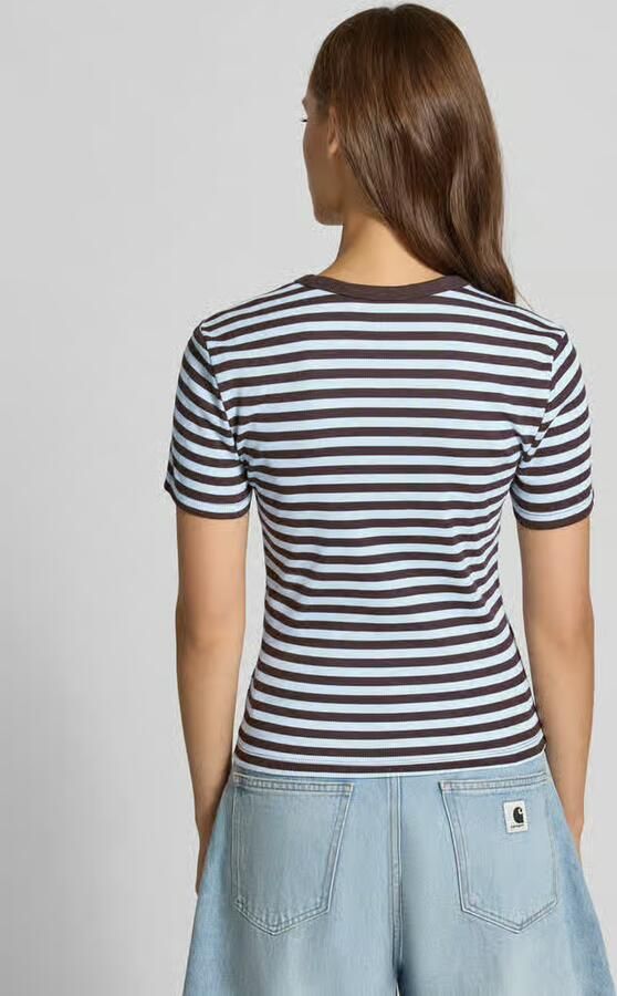 Only Slim fit t-shirt van katoenmix model 'VAL' - Foto 2