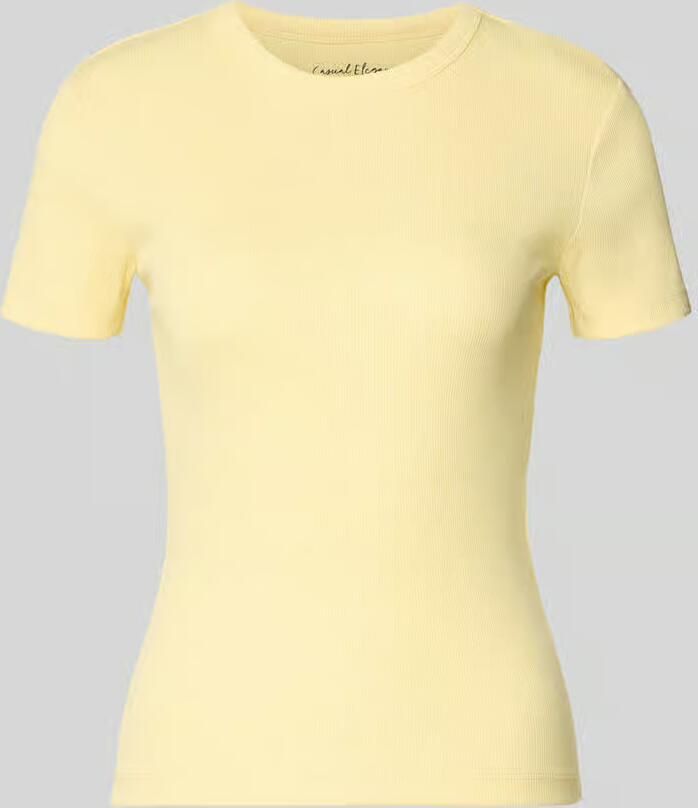 Only Slim fit T-shirt van Mix van biologisch katoen Model 'VAL LIFE'