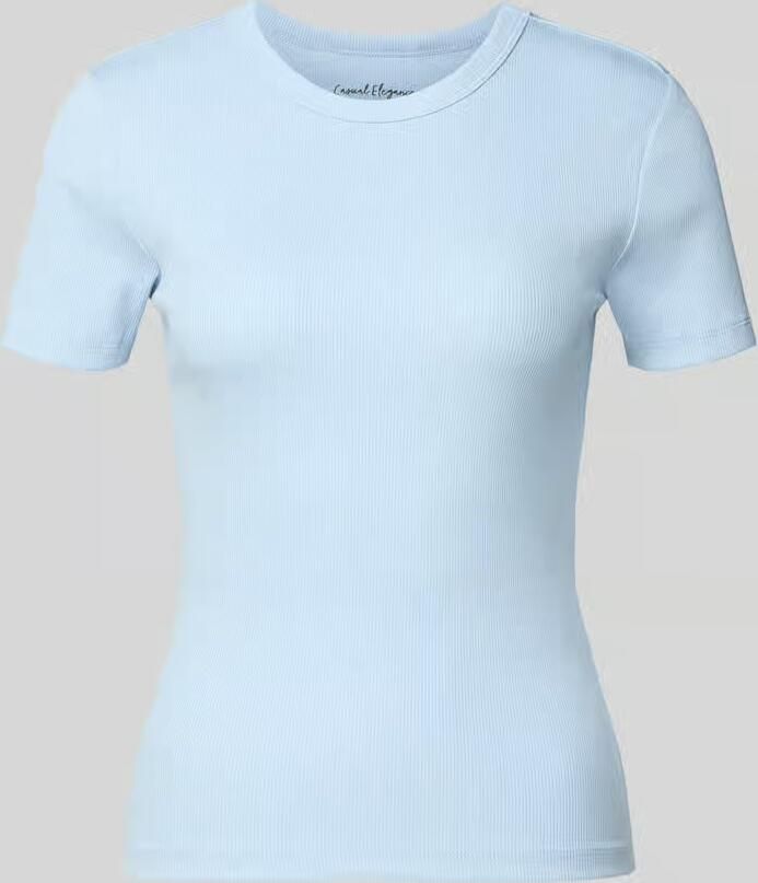 Only Slim fit T-shirt van Mix van biologisch katoen Model 'VAL LIFE'