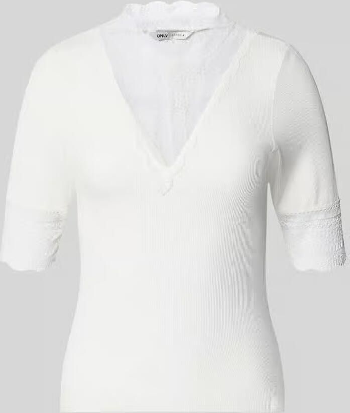 Only slim fit T-shirt van viscosemix model 'Tilde' - Foto 2