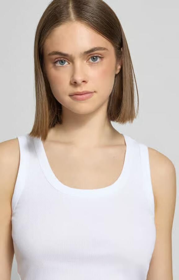 Only Slim fit tank top van katoenmix model 'EASY'